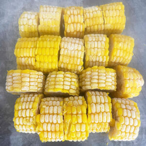 Frozen sweet corn cob